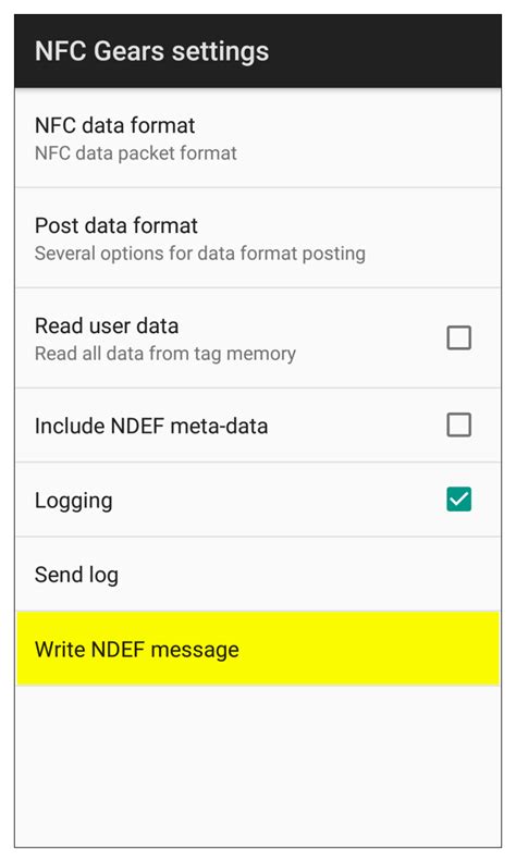 android format nfc tag ndef|how to use nfc data.